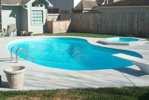 The Brazos Fiberglass Swimming Pool