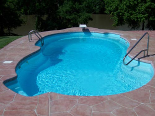 The Lazy 8 Fiberglass Swimming Pool